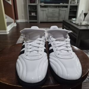 Adidas Samba Women's LT Cloud White and Black Patent Leather Size 8 JI2706